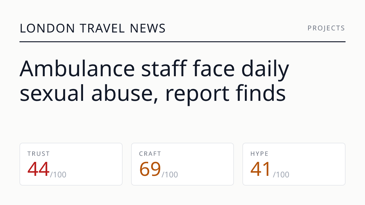 Ambulance staff face daily sexual abuse, report finds