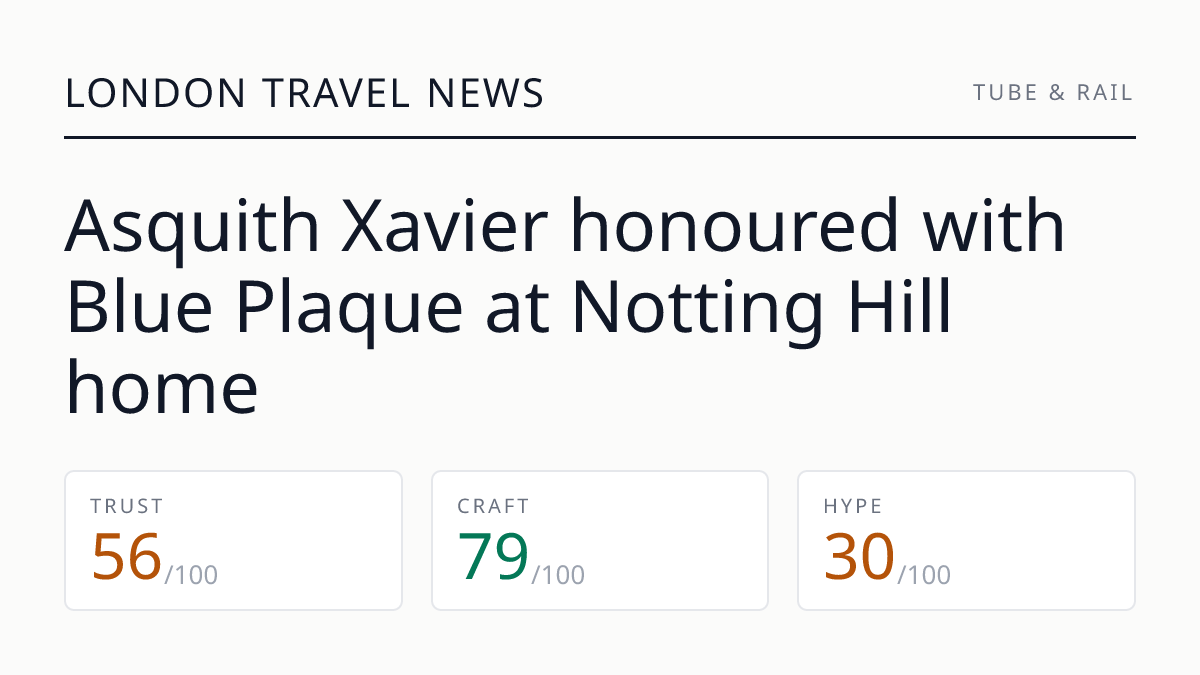 Asquith Xavier honoured with Blue Plaque at Notting Hill home