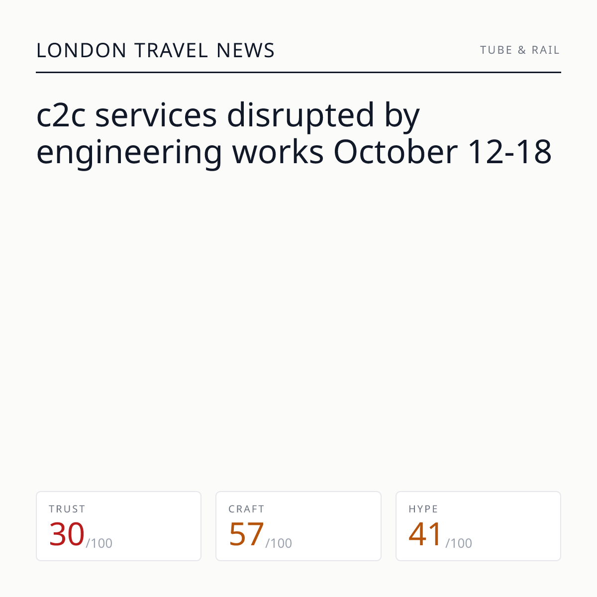 c2c East London services disrupted | London Travel News