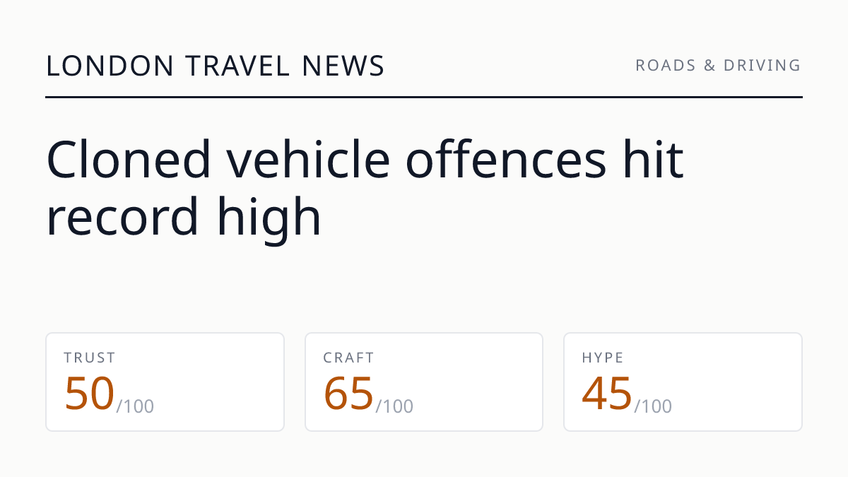 Cloned vehicle offences hit record high