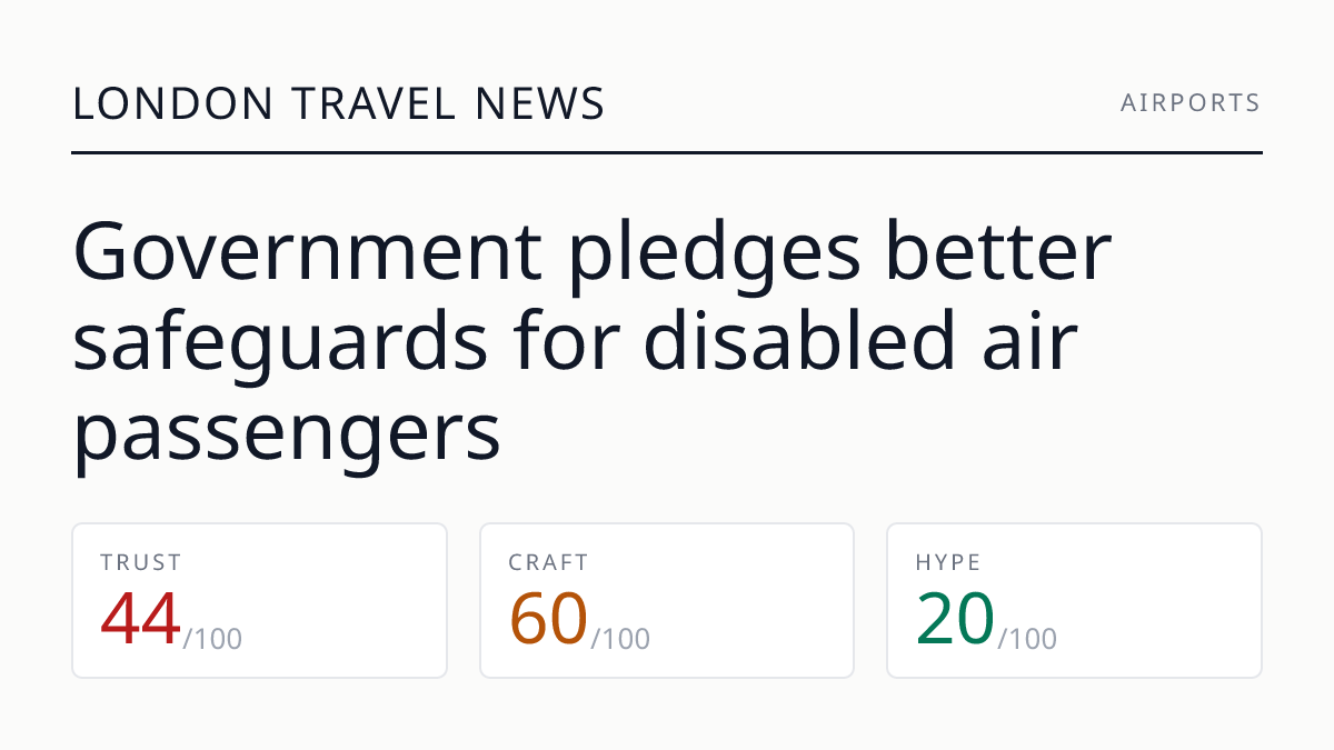 Government pledges better safeguards for disabled air passengers