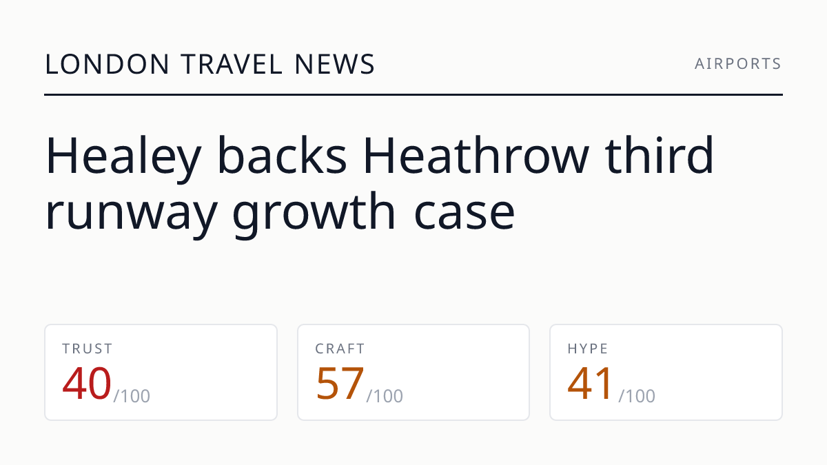 Healey backs Heathrow third runway growth case