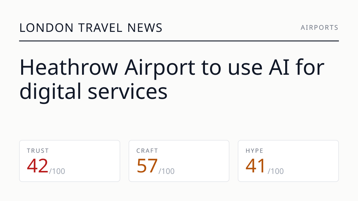 Heathrow Airport to use AI for digital services