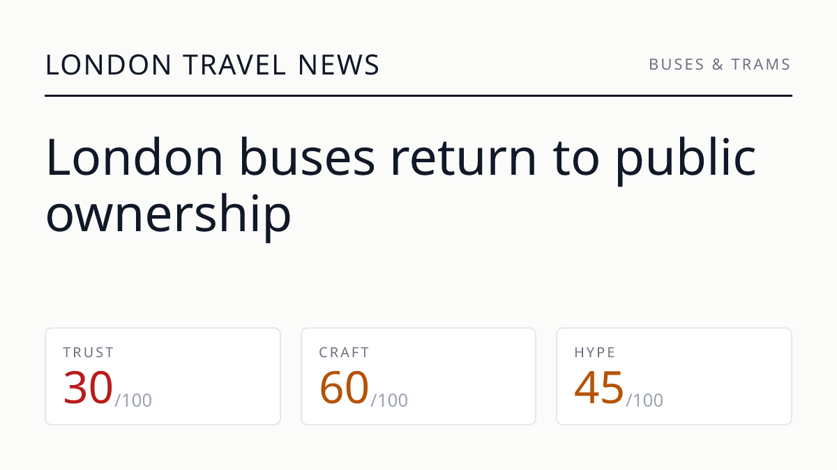London buses return to public ownership