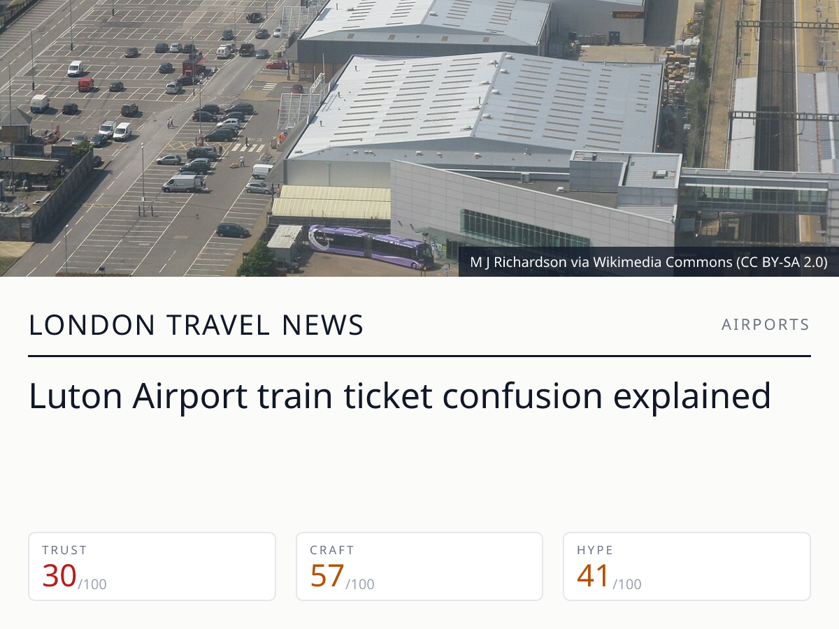 Luton Airport Parkway train tickets | London Travel News