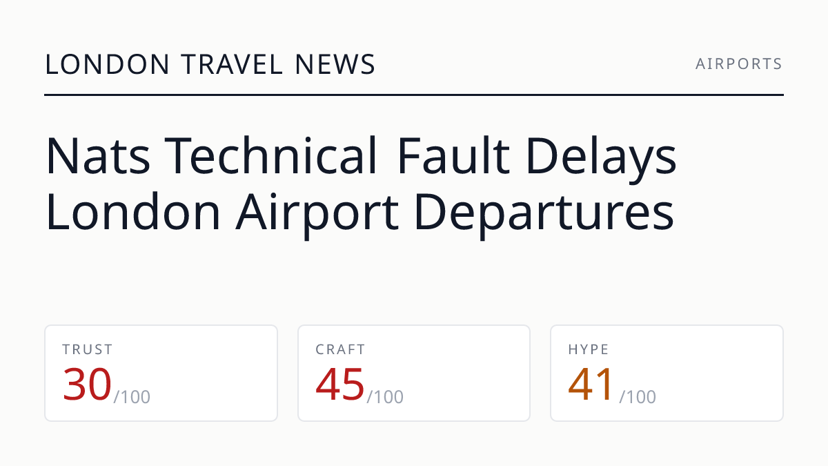 Nats Technical Fault Delays London Airport Departures