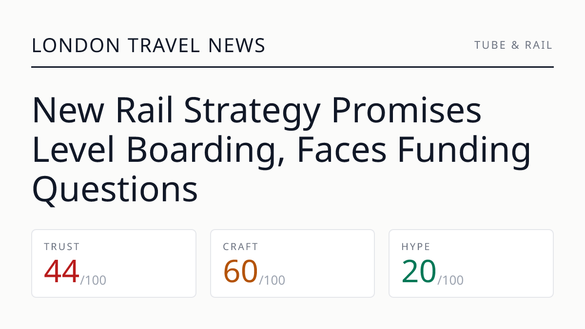 New Rail Strategy Promises Level Boarding, Faces Funding Questions