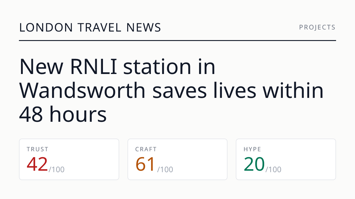 New RNLI station in Wandsworth saves lives within 48 hours