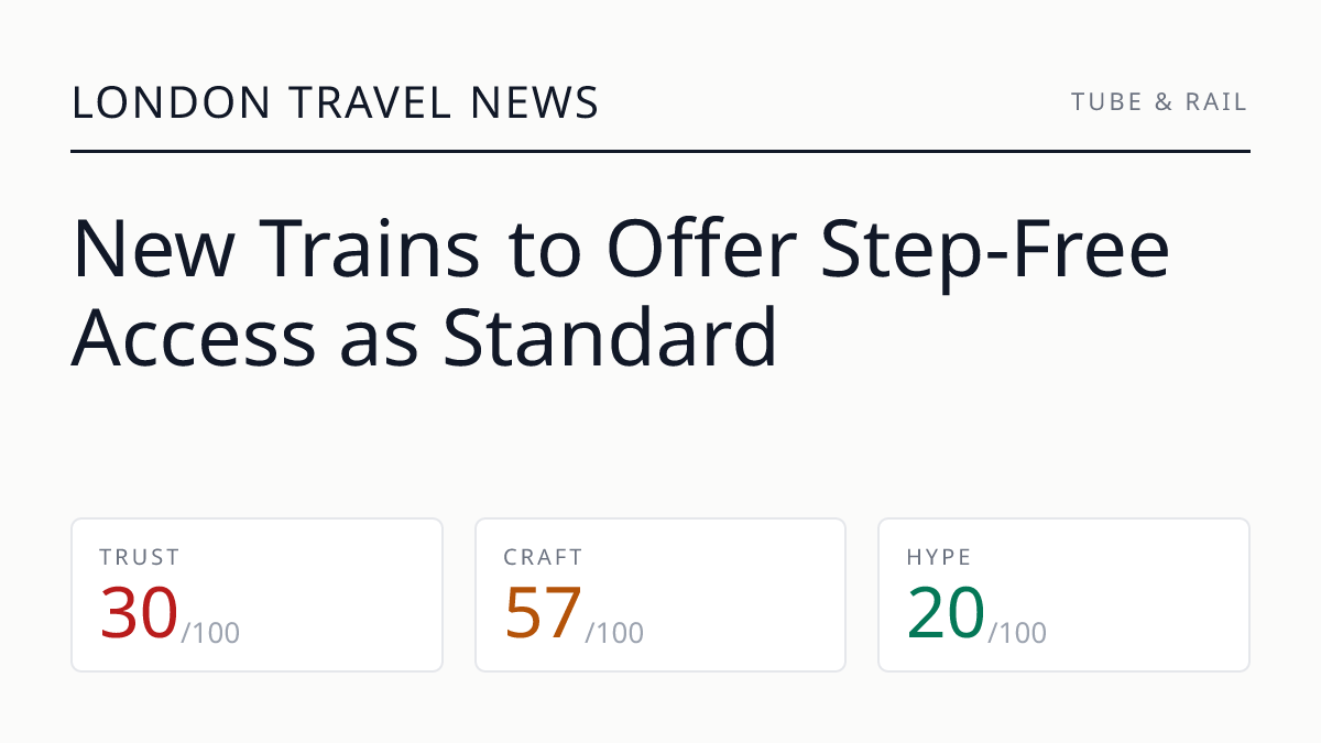 New Trains to Offer Step-Free Access as Standard