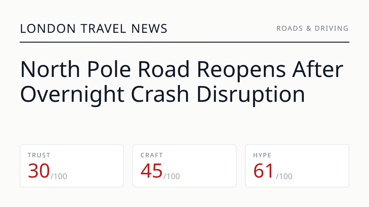 North Pole Road Reopens After Overnight Crash Disruption