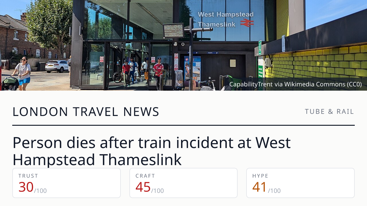 West Hampstead Thameslink train incident | London Travel News