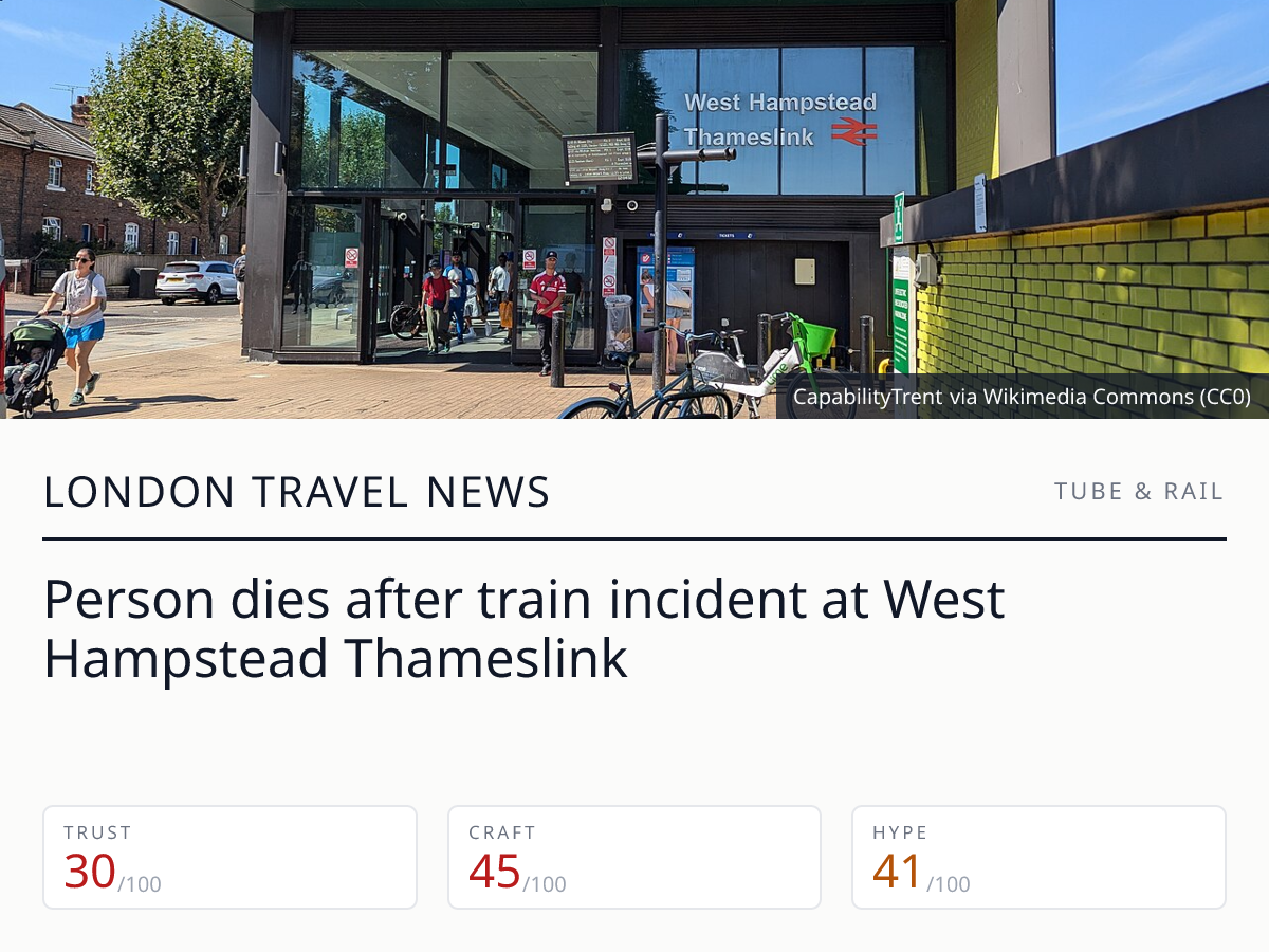 West Hampstead Thameslink train incident | London Travel News