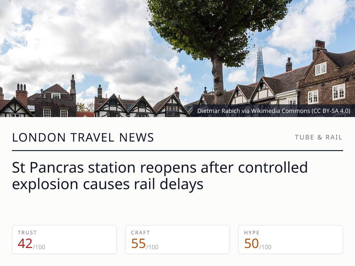 St Pancras station reopens after controlled explosion | London Travel News