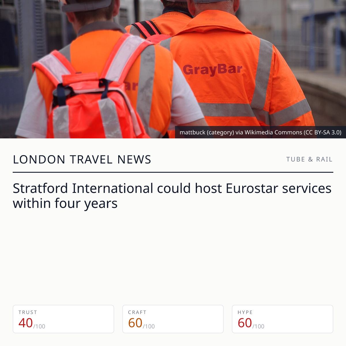 Stratford International Eurostar plans | London Travel News