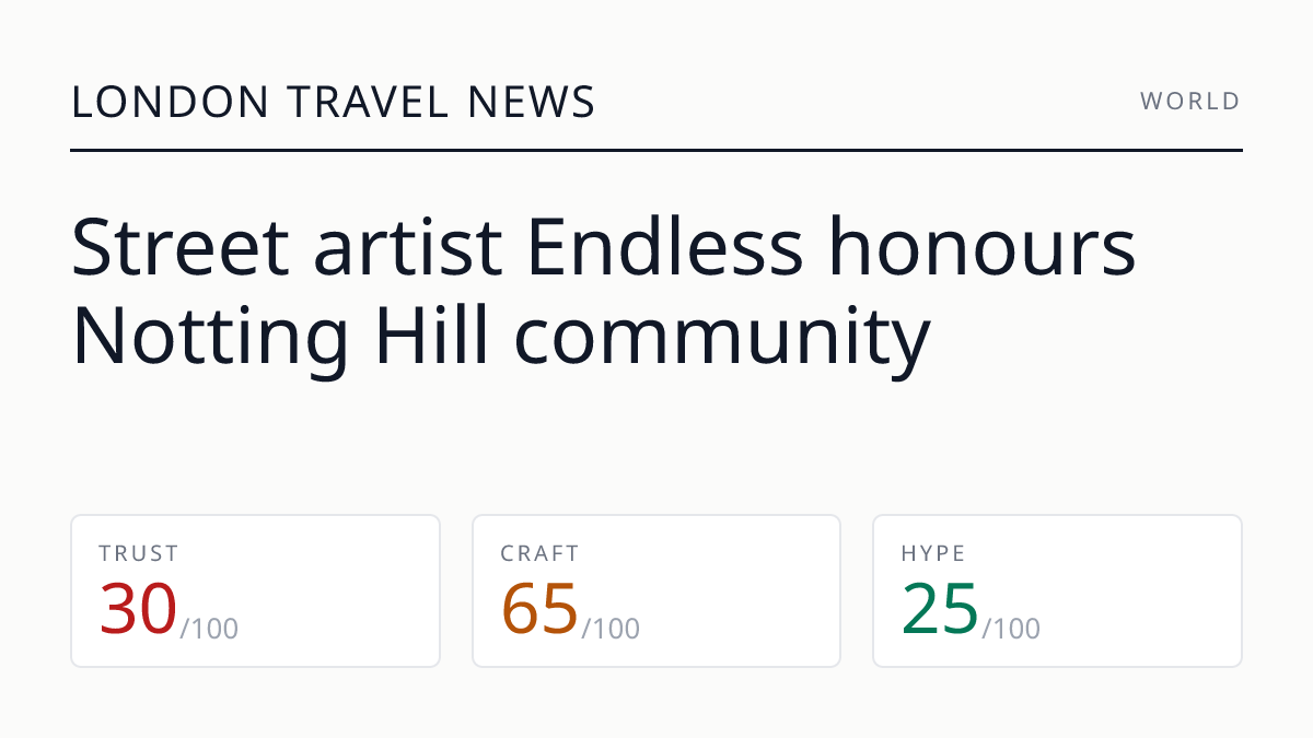 Street artist Endless honours Notting Hill community