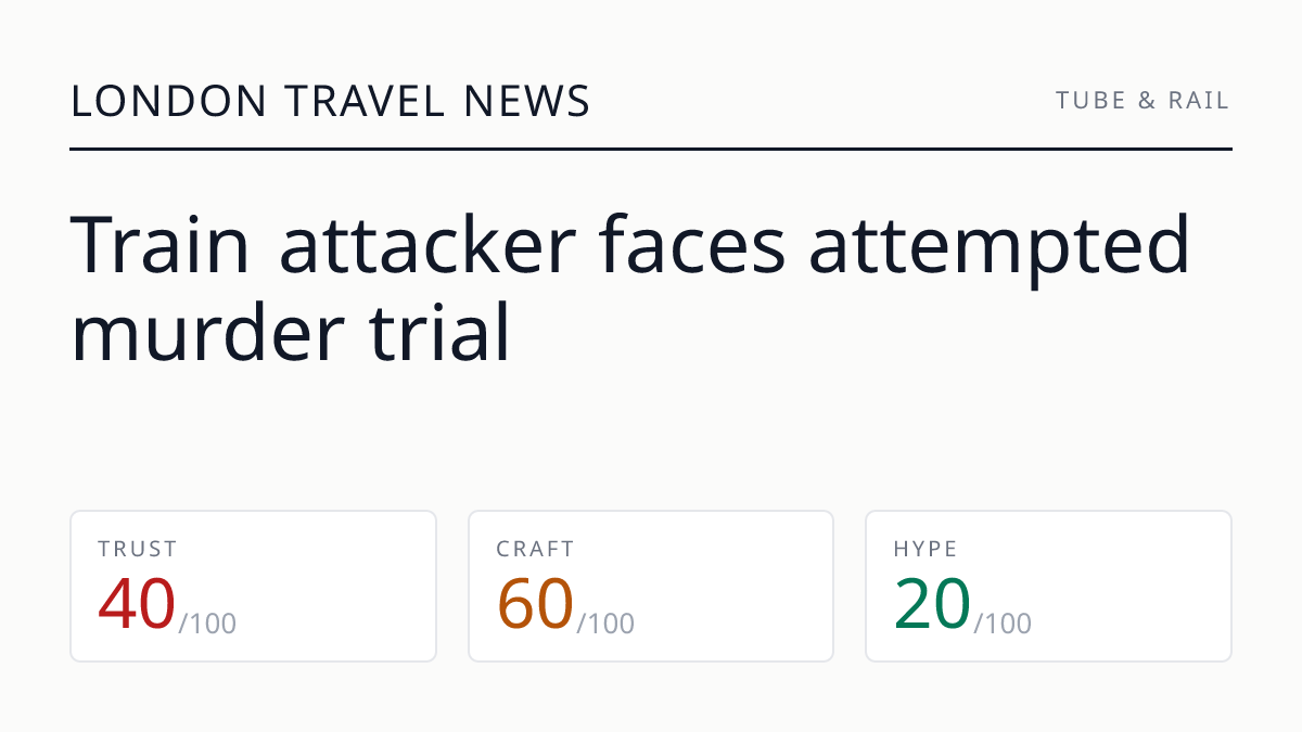 Train attacker faces attempted murder trial