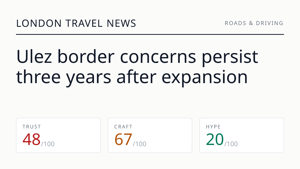 Ulez border concerns persist three years after expansion