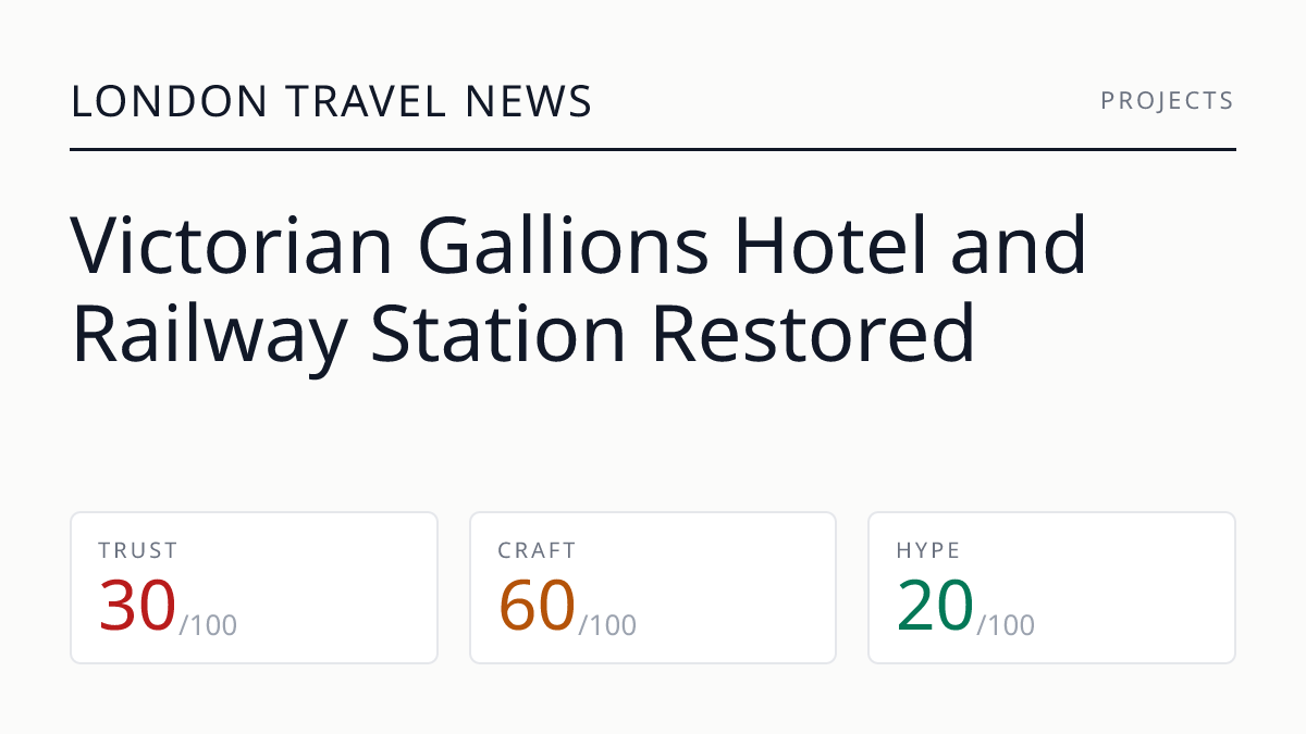 Victorian Gallions Hotel and Railway Station Restored